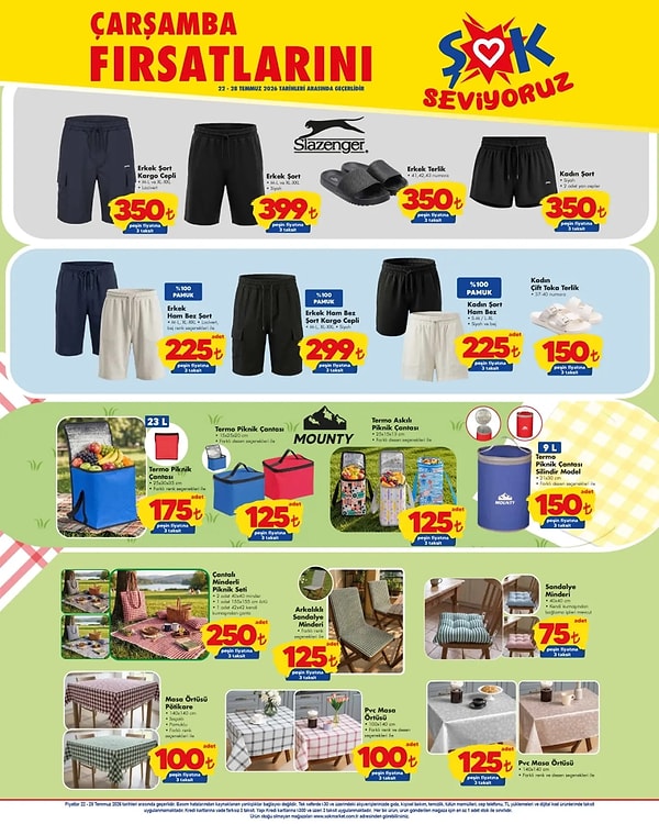 Slazenger Erkek Şort Kargo Cepli 350 TL