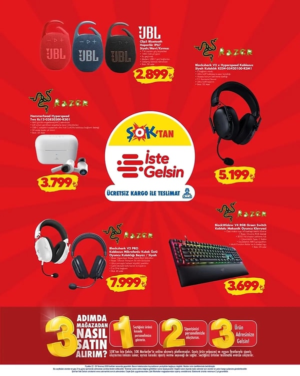 JBL Clip5 Bluetooth Hoparlör IP67 Siyah/Mavi/Kırmızı 2.899 TL