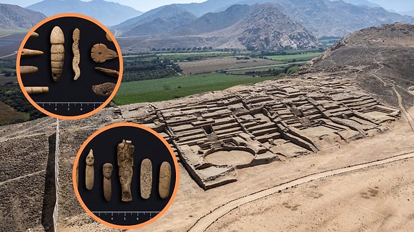 The pieces depict humans, animals, and mythological characters.