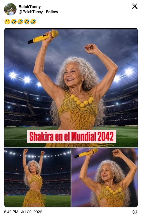 "Shakira 2042'de Dünya Kupası'nda"