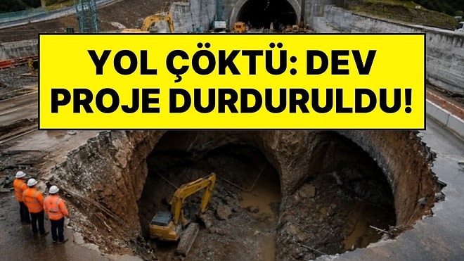 Yol Çalışmasında Zemin Çöktü, Dev Çukurlar Oluştu: Milyar Dolarlık Proje Durduruldu!