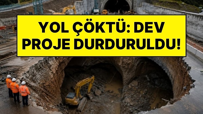 Yol Çalışmasında Zemin Çöktü, Dev Çukurlar Oluştu: Milyar Dolarlık Proje Durduruldu!