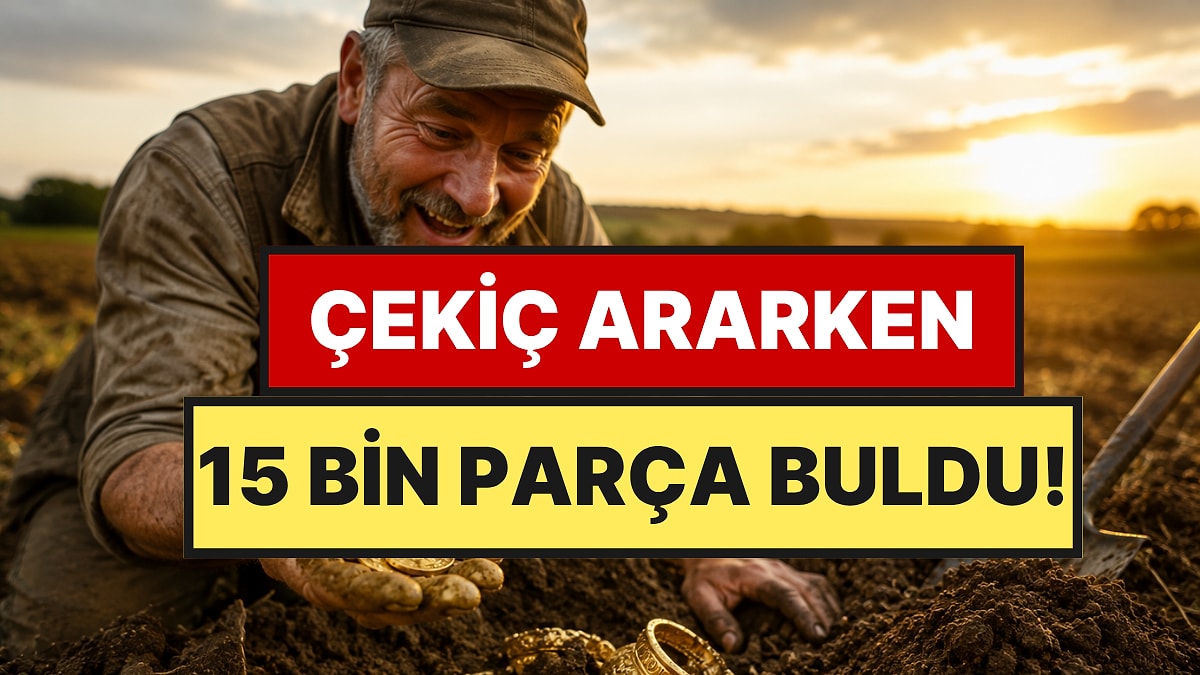 Çekiç Ararken Buldu: Topraktan 15 Bin Parça Çıktı