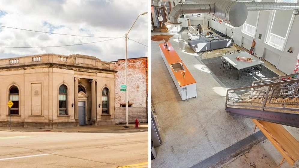 Former Bank Bought for $28,000 Turned Into an Unusual Home