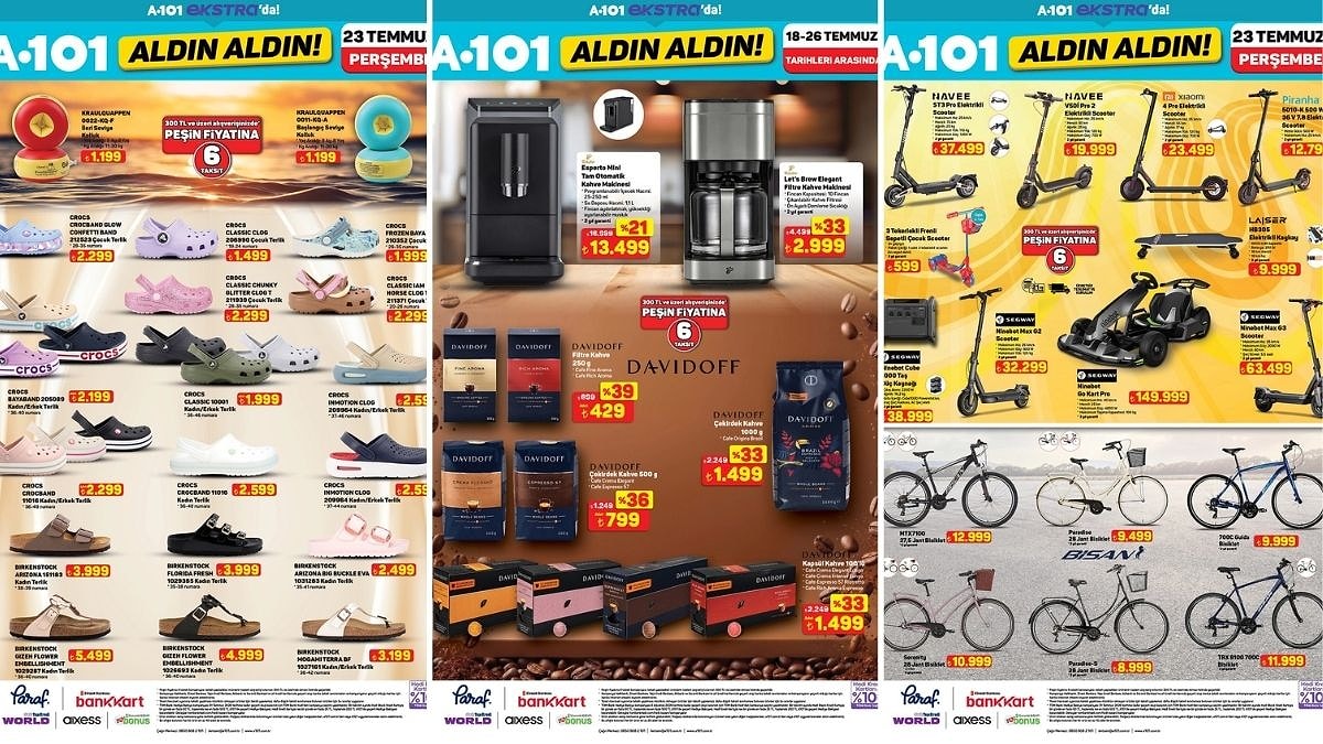 A101'e Su Sebili Geliyor! 23 Temmuz 2026 A101 İnternete Özel Aldın Aldın Kataloğu