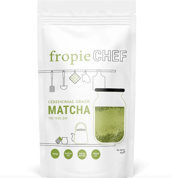 Fropie Ceremonial Grade Matcha çayı %35 indirim fırsatıyla 1.048,00 TL yerine net 681,00 TL!