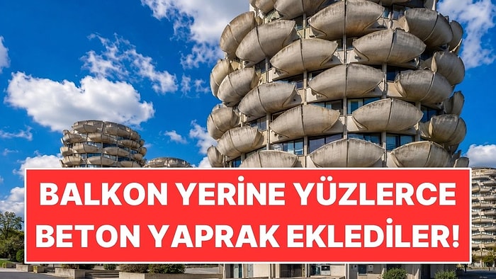 Apartmanlara Balkon Yerine Yüzlerce Beton Yaprak Eklediler