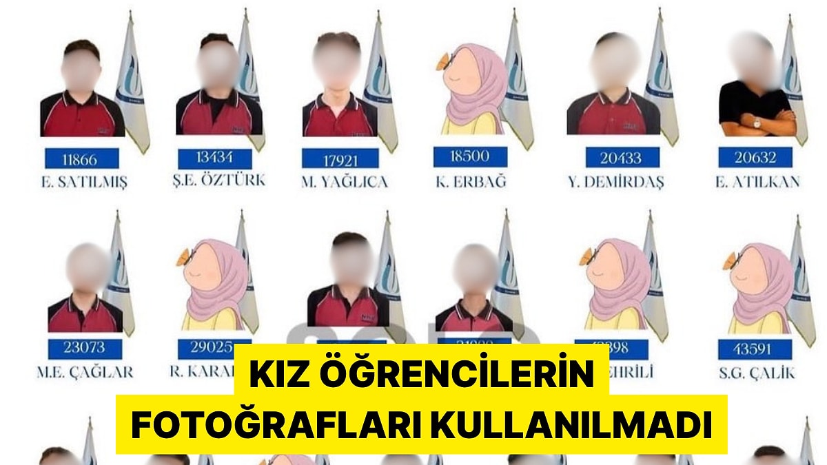 Çankırı İmam Hatip Lisesi'nde YKS'de derece yapan kız öğrencilerin fotoğrafları sansürlendi