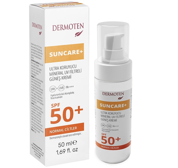 Dermoten Spf50 güneş kremi %20 indirime ek onedio40 koduyla 639,92 TL yerine sepette net 383,95 TL!