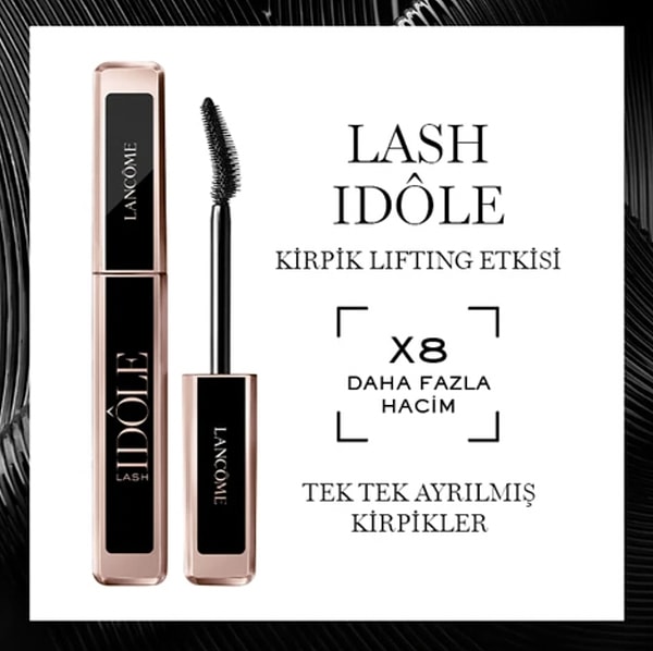 Lancome Lash Idôle lifting etkili maskara 1.987,50 TL yerine net 1.450,00 TL!