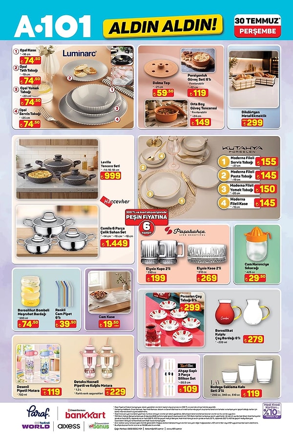 Hascevher Cemile 6 Parça Çelik Sahan Set 1.449 TL