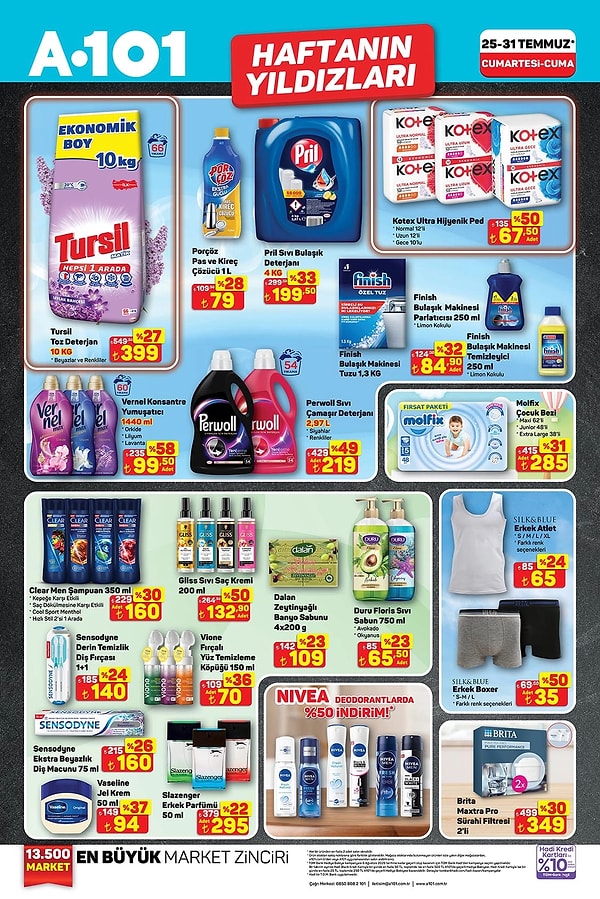 Tursil Toz Deterjan 10 KG 399 TL