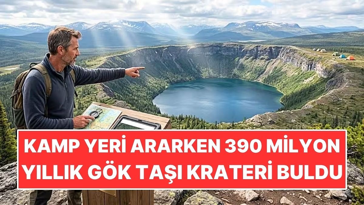 Kamp Yeri Ararken 390 Milyon Yıllık Gök Taşı Krateri Buldu