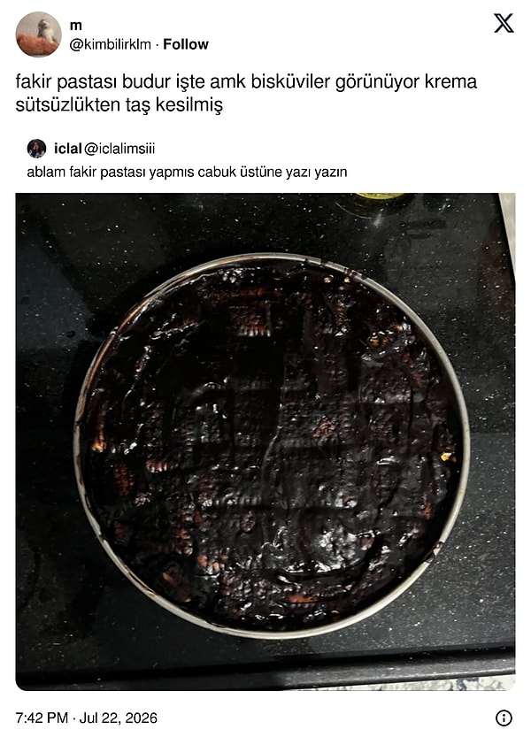 Direkt gariban pastası bu.