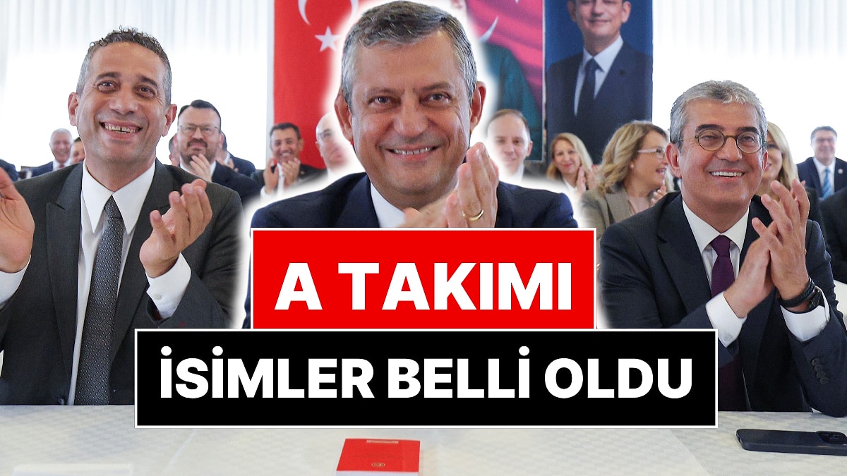 Özgür Özel'in Yeni Partisinin A Takımı Belli Oldu