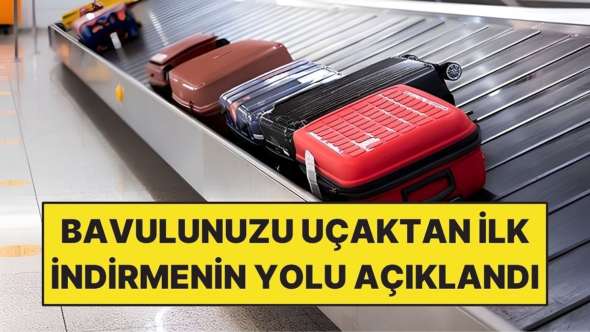 Bavulu Uçaktan İlk İndirmenin Yolu Açıklandı