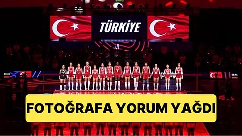 Milletler Ligi'nde Şampiyon Olan Milli Takımımızın İçinde Yer Aldığı Seremoni Fotoğrafına Yorum Yağdı