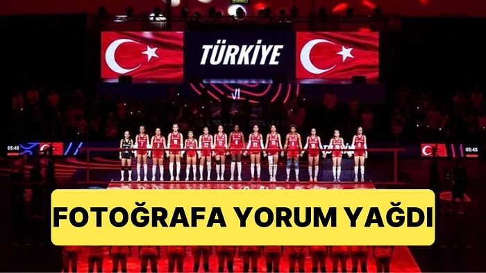 Milletler Ligi'nde Şampiyon Olan Milli Takımımızın İçinde Yer Aldığı Seremoni Fotoğrafına Yorum Yağdı