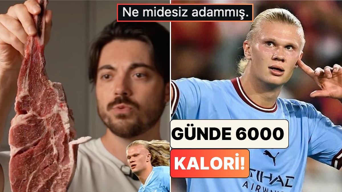 Çiğ Süt, Ciğer ve Yürek! İçerik Üreticisi Emre Gökgöz Erling Haaland'ın Sıra Dışı Beslenme Rutinini Denedi