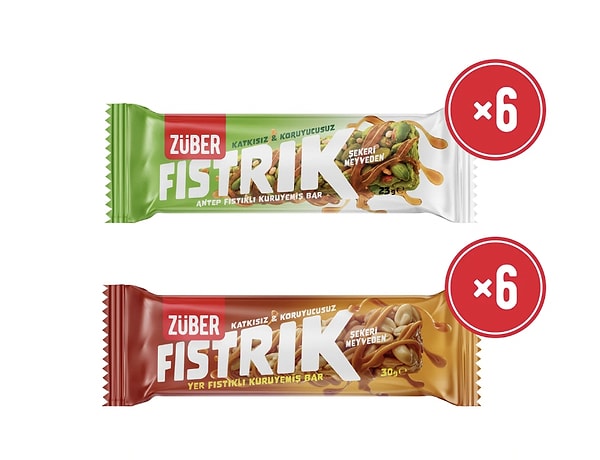 Züber Fıstrik Antep fıstıklı ve yer fıstıklı kuruyemiş bar seti %30 indirime ek ONEDİO350 koduyla 1.200 TL'ye 350 TL indirim fırsatıyla!