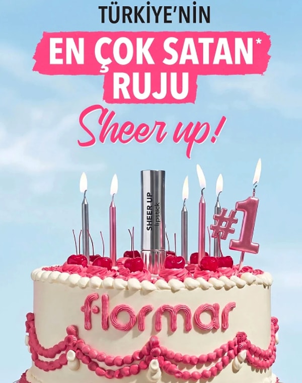 Türkiye'nin En Çok Satan Ruju Flormar Sheer Up Rujlar Sepette 299 TL!