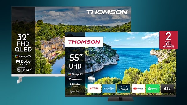 Thomson fonksiyonel ekran ve TV modelleriyle yaşam alanlarına pratiklik katıyor!
