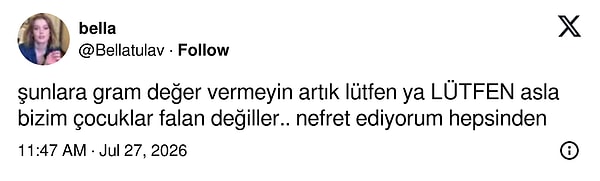 Futbolculara gelen tepkilerden bazıları şöyle oldu: