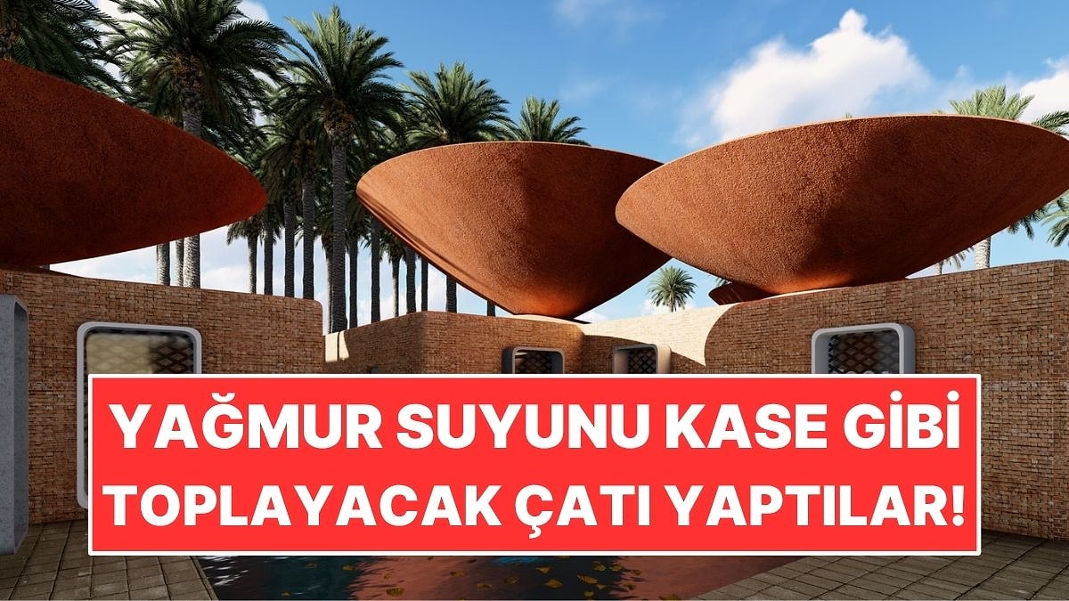 Yağmur Suyunu Kase Gibi Toplayacak Çatı Tasarladılar!