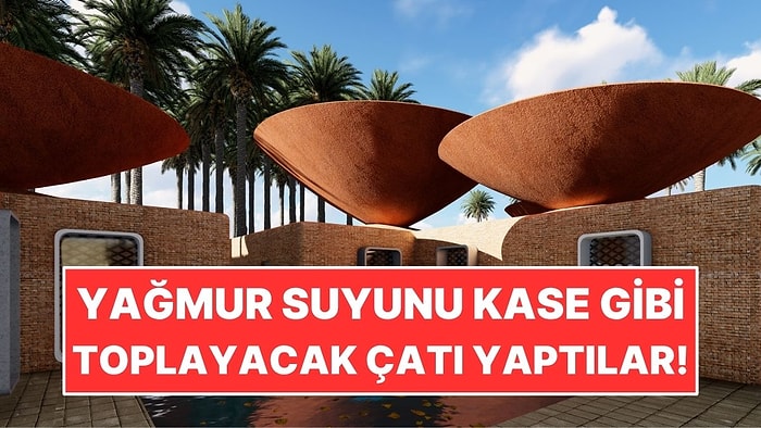 Yağmur Suyunu Kase Gibi Toplayacak Çatı Tasarladılar!