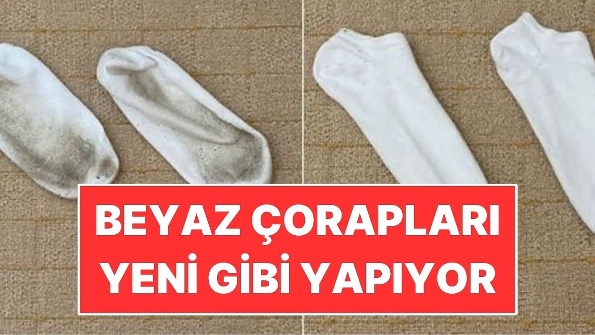 Beyaz Çoraplardaki İnatçı Lekeleri Çıkarmanın Doğal Yolu Belli Oldu