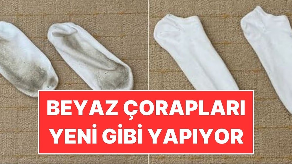 Beyaz Çoraplardaki İnatçı Lekeleri Çıkarmanın Doğal Yolu Belli Oldu