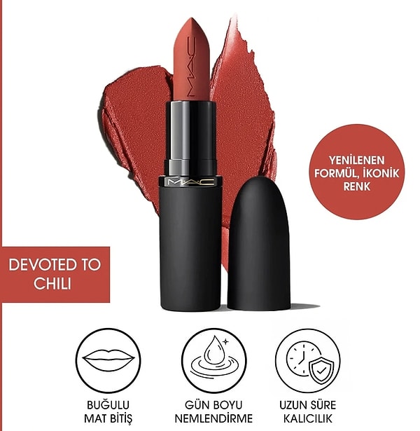 M.A.C Powder Kiss mat ruj 1.549,00 TL yerine net 799,00 TL!