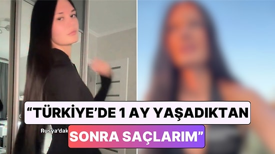 Türkiye'de Yaşamaya Başlayan Rus Kadın 1 Ay İçinde Saçlarında Meydana Gelen Değişimi Paylaştı