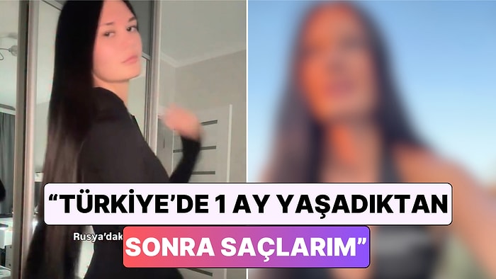 Türkiye'de Yaşamaya Başlayan Rus Kadın 1 Ay İçinde Saçlarında Meydana Gelen Değişimi Paylaştı