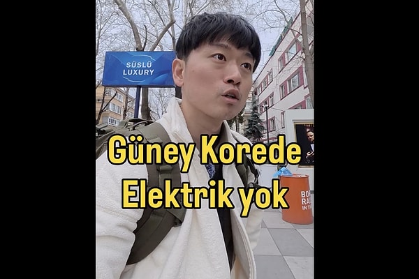 "Güney Kore'de elektrik yok. Kısıtlama var"