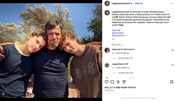İşte Daha 17'nin Serhat'ı Çağdaş Onur Öztürk'ün o paylaşımı: