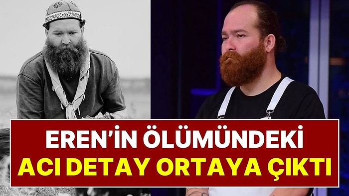 Evinde Ölü Bulunan MasterChef Şampiyonu Eren Kaşıkçı'nın Ölümündeki İlaç Detayı Herkesi Kahretti!