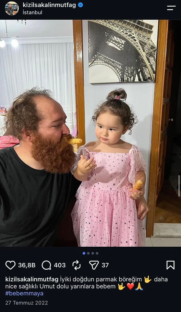 Eren Kaşıkçı'nın vefatının ardından sevenlerini en çok etkileyen ayrıntılardan biri ise küçük kızı Maya ile kurduğu güçlü bağ oldu.