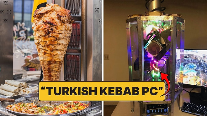 Inspired by Turkish Doner Kebab: Rotatable Custom PC Case Goes Viral on the Internet!
