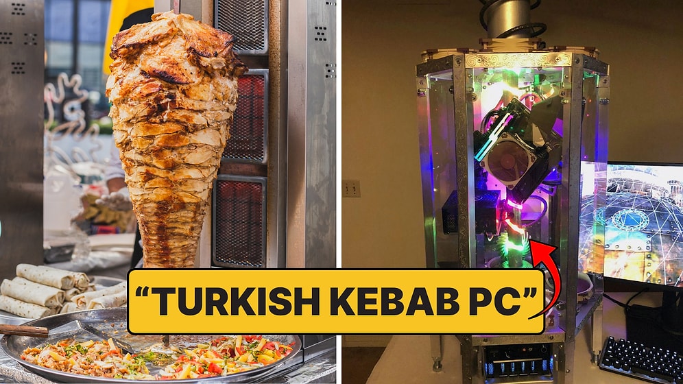 Inspired by Turkish Doner Kebab: Rotatable Custom PC Case Goes Viral on the Internet!