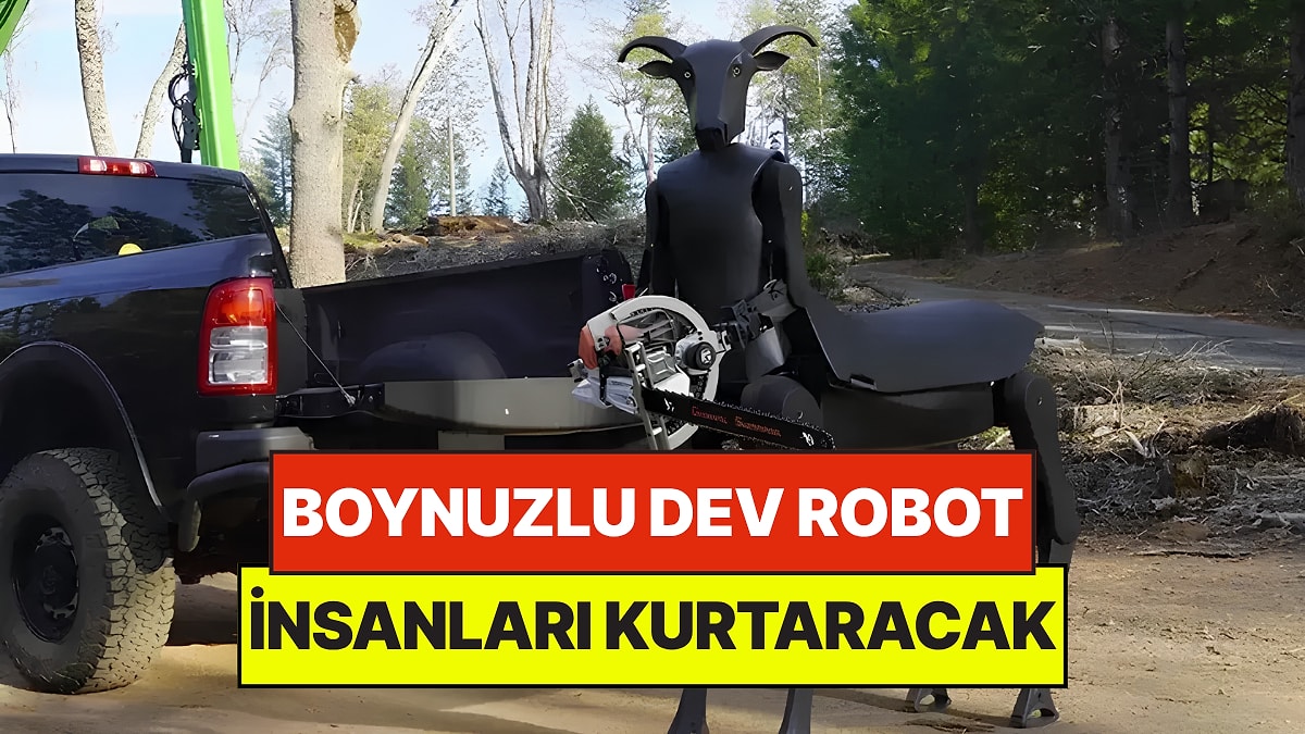 İki Metrelik Boynuzlu Robotu Sahaya İndirdiler: Orman Yangınlarına Müdahale Edecek