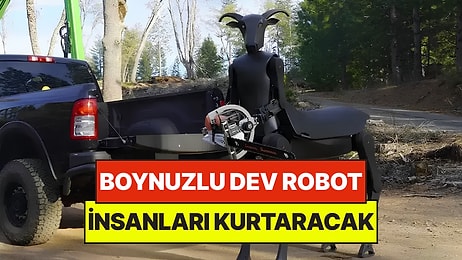 İki Metrelik Boynuzlu Robotu Sahaya İndirdiler: Orman Yangınlarına Müdahale Edecek