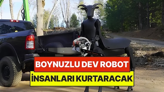 İki Metrelik Boynuzlu Robotu Sahaya İndirdiler: Orman Yangınlarına Müdahale Edecek