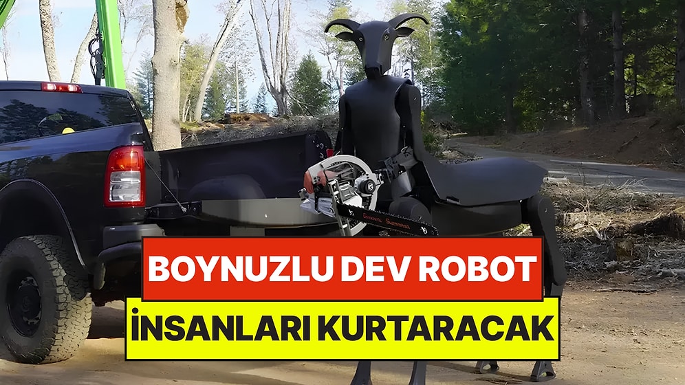 İki Metrelik Boynuzlu Robotu Sahaya İndirdiler: Orman Yangınlarına Müdahale Edecek