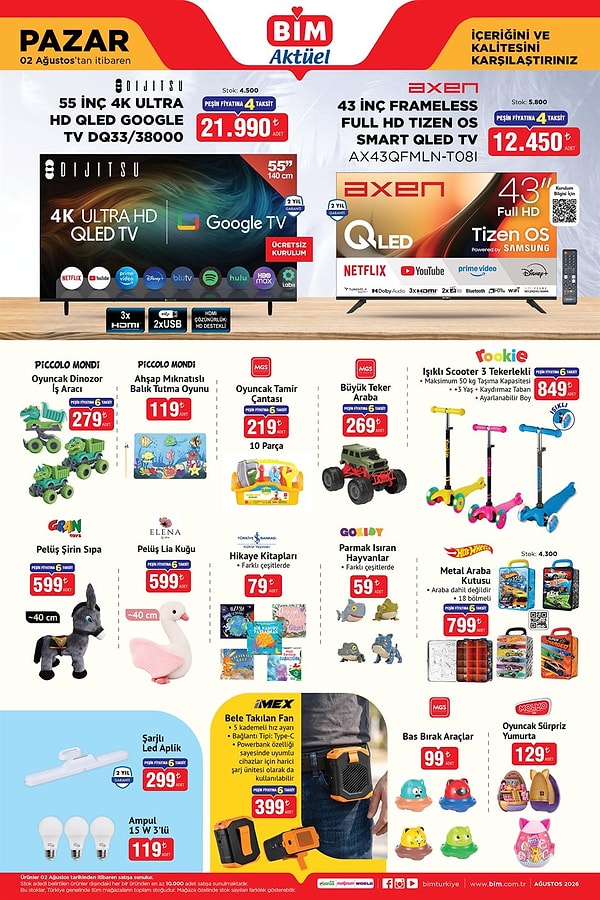Dijitsu 55 İnç 4K Ultra HD QLED Google TV DQ33 38000 21. 990 TL