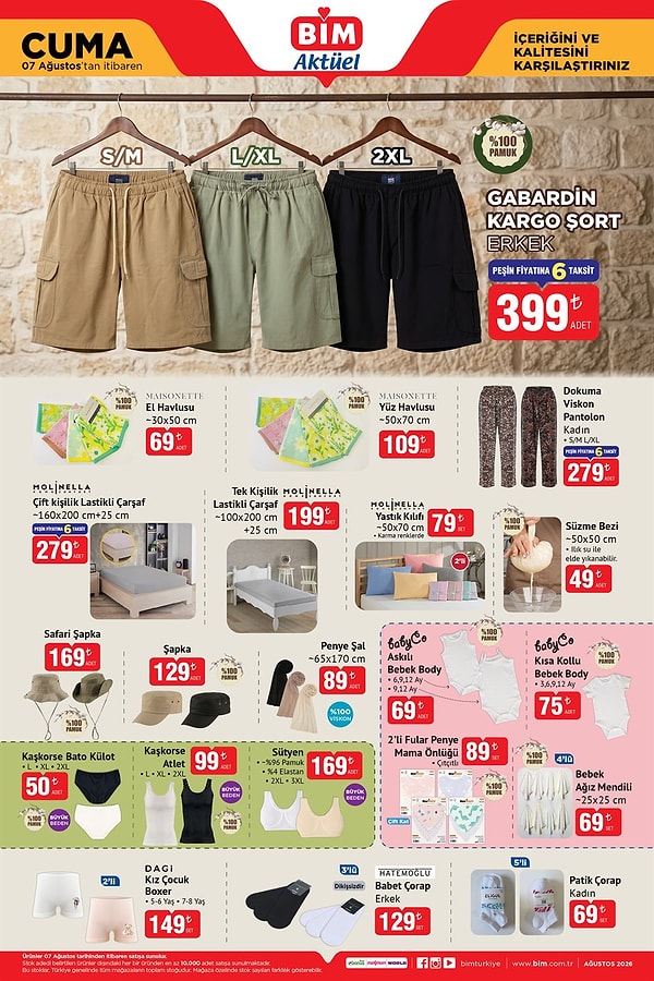 Erkek Gabardin Kargo Şort 399 TL