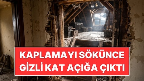 106 Yıllık Evde Duvar Kaplaması Sökülünce Gizli Kat Açığa Çıktı