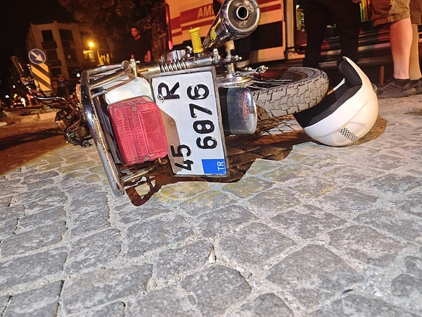 Kaçmaya çalışırken motordan düştü.