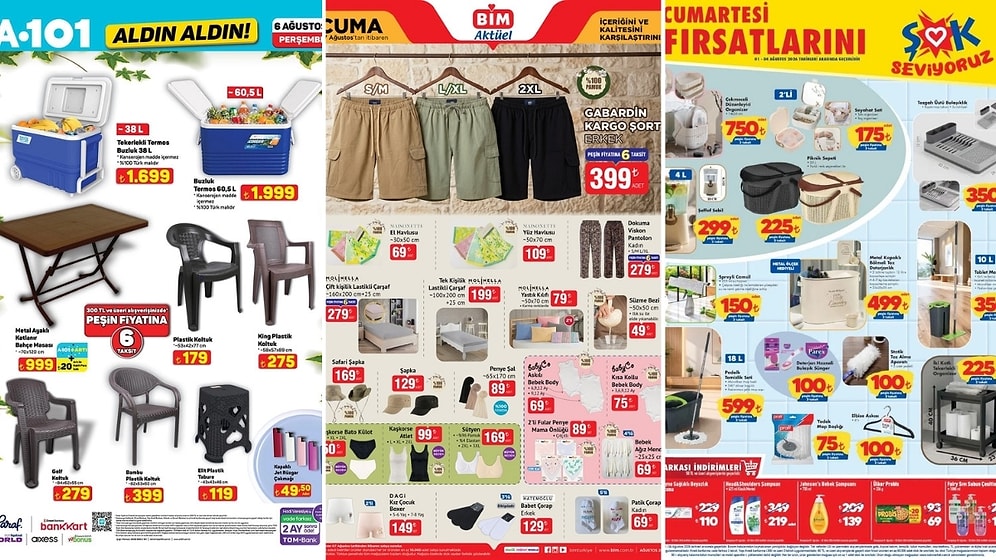 İndirim Günleri Başlıyor! 1 - 7 Ağustos Haftasında A101 ve BİM Aktüel Ürünler Listesinde Ne Var?