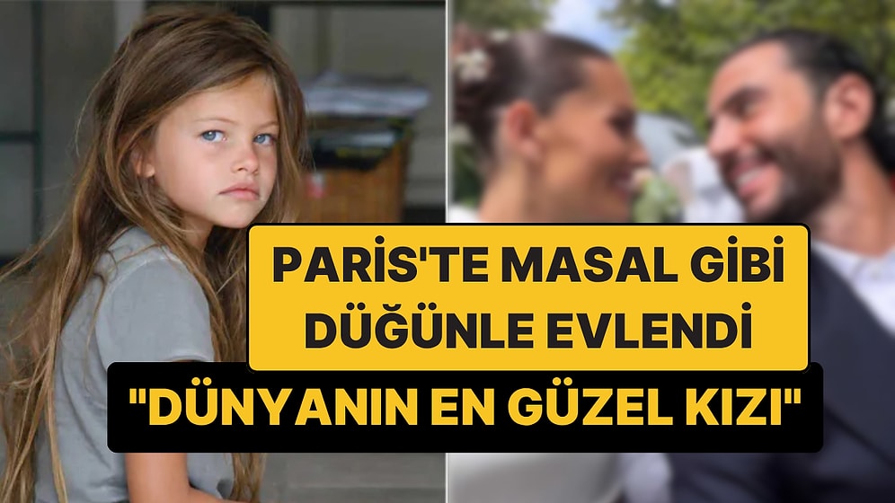 "Dünyanın En Güzel Kızı" Thylane Blondeau Paris'te Evlendi